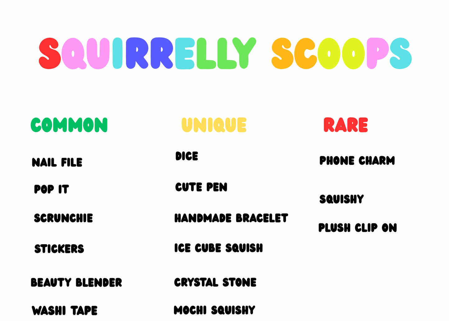 Squirrelly Mystery Scoop